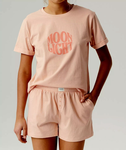 NLP-487 Pijamale Atlantic pentru damă - piersică