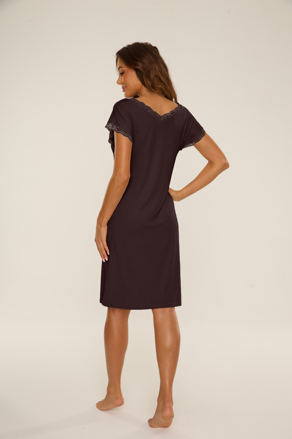 816 Cămașă de noapte Hazel De Lafense - ciocolată