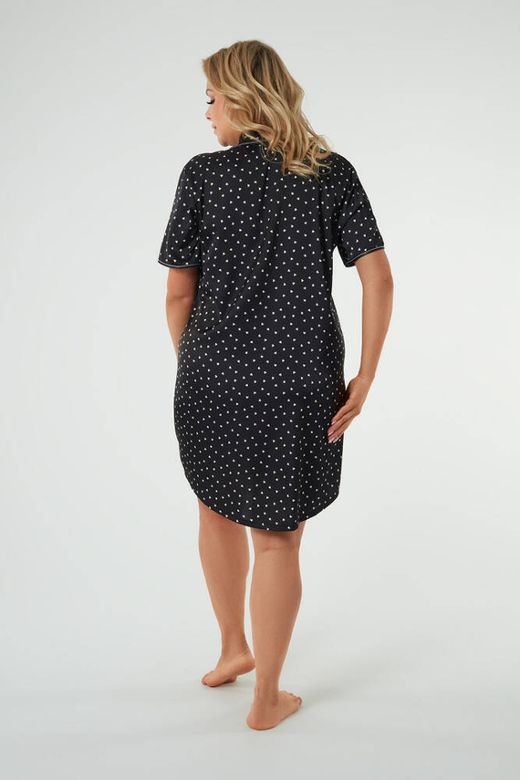 Rochie de noapte cu mânecă scurtă Ria Italian Fashion - print 