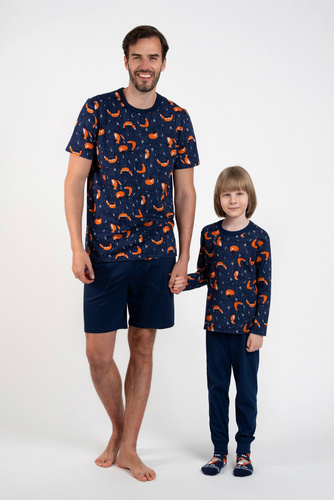 Witalis Pijama cu mânecă scurtă pentru bărbați, pantaloni scurți Modă italiană