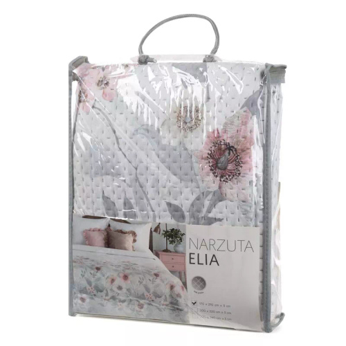 Năframă Elia Argintie Eurofirany, matlasată, decorativă, poliester