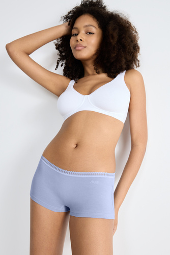 Pantaloni scurți pentru femei GO Crush Short C3P, pachet de 3 Sloggi - V003 albastru