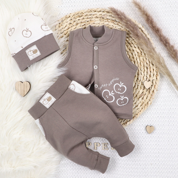 ABN-5304/CZE Pantaloni de trening din bumbac organic Happy Apples Nini