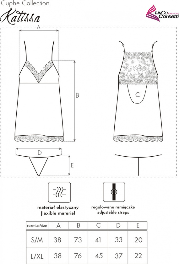 Katissa LC 90597 Komplet damski LivCo Corsetti Fashion  