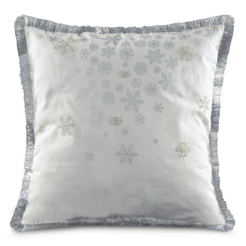 Chp 115 bulgări de Crăciun față de pernă Eurodraperii alb/argintiu