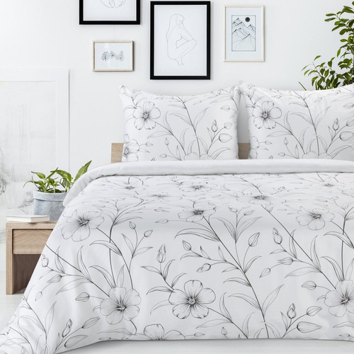 Eurofirany SPRING 64 lenjerie pat 100% bumbac satinat Oeko-Tex