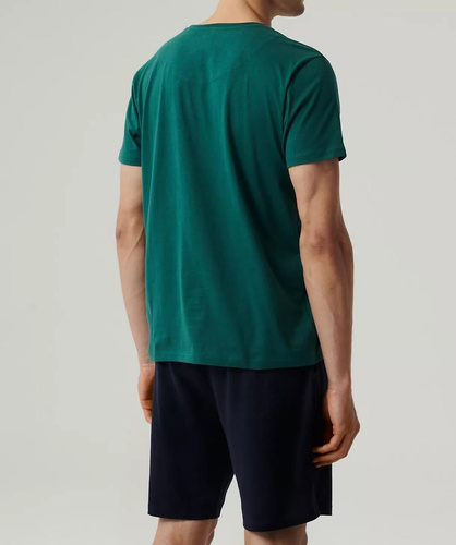 NMP-379 Pijamale pentru bărbați cu mâneci scurte, bleumarin Atlantic-smarald