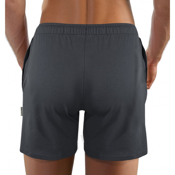 Pantaloni scurti de pijama Milo 2 Sesto Senso, netezi, grafit