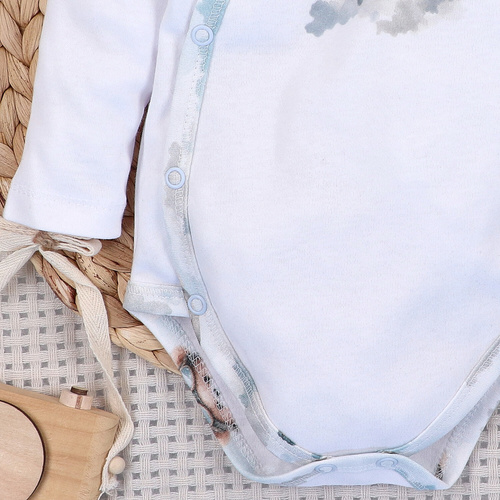 NINI ABN-5742/BIA Body tip wrap organic Baby Bear Pilot alb