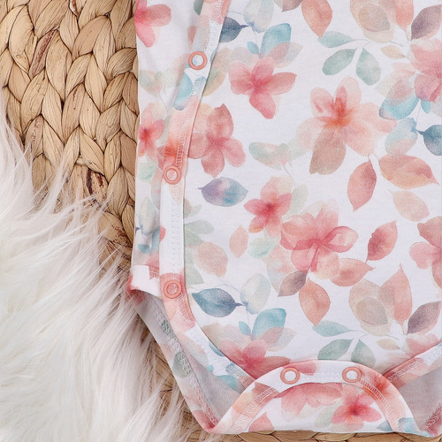 ABN-5413 Body plic cu flori colorate din bumbac organic imprimeu Nini