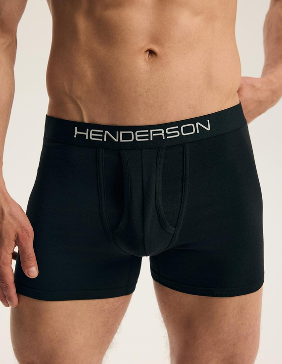 Boxeri bărbați Henderson 45473 Fade 2-pack din bumbac cu talie lată și logo