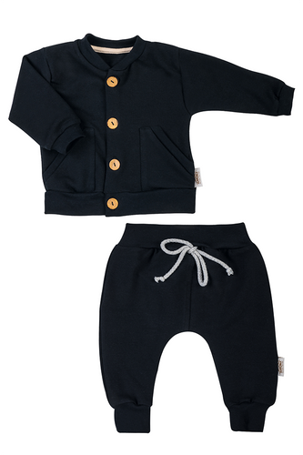 11196JB Trening pentru bebeluși Makoma „Joy Black”, negru