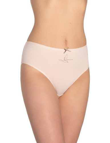 Slip de damă L-120BI-93 Lama roz gri – bumbac, pachet de 3, confortabil și clasic