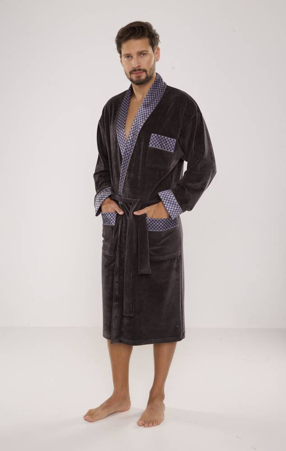 773 Bonjour halat de baie forex pentru bărbați - grafit