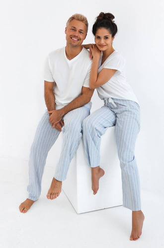 Pijama pentru bărbați David Sensis - perlă