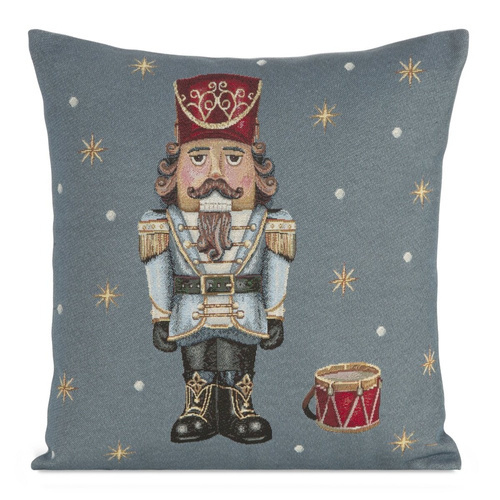 Chp 6079 Tapiserie de Crăciun Față de Pernă Spărgător de Nuci Perdele Euro Gri