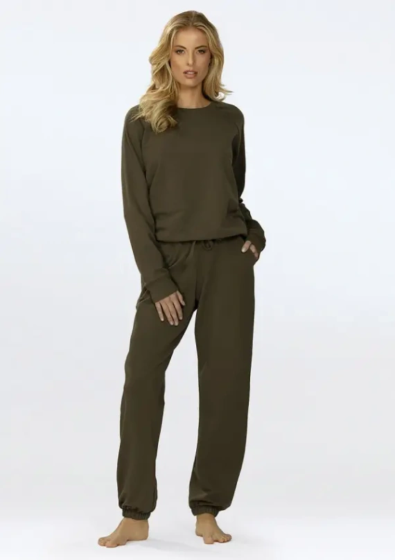 Set sportiv damă Wenezja Dkaren – bluză și pantaloni, bumbac