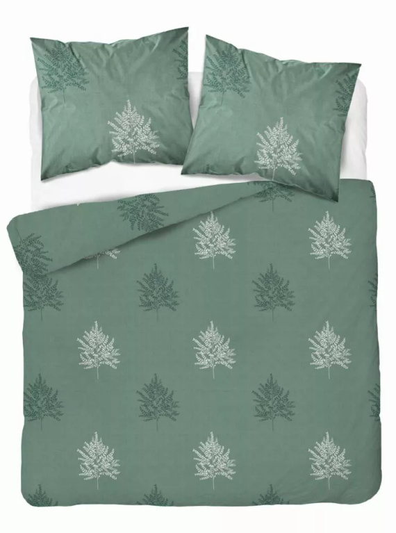 5503 B Așternut din bumbac salvie cu frunze geometrice de ferigă Naturalis – Detexpol