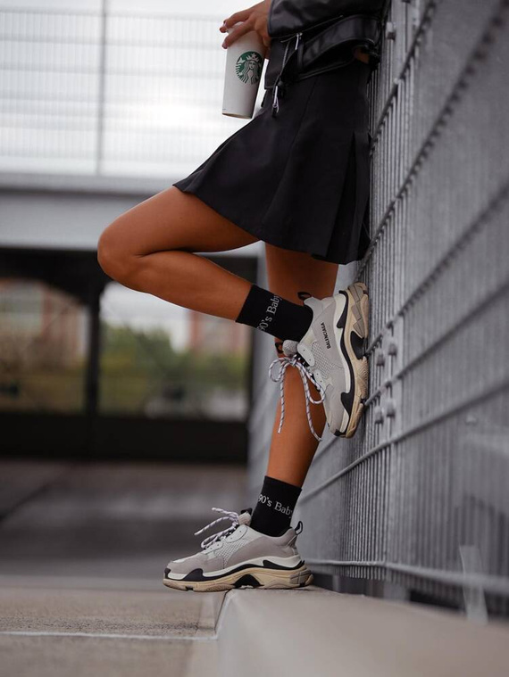 0200-125 Șosete damă Baby Milena anii 90 - negri