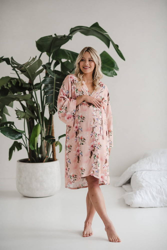 Rajskie ptaki szlafrok bambusowy Milk&Love