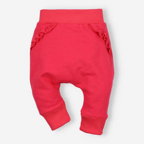 ABN-4518/KOR Pantaloni de trening Nini din bumbac organic, coral