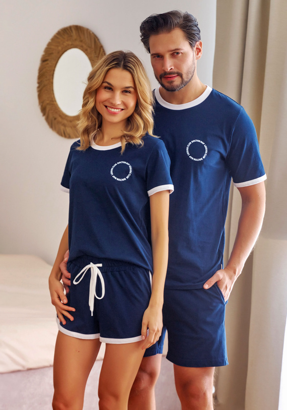 7217 Pijamale de damă Doctor Nap - bleumarin