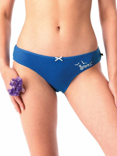 LPR 723 A'2 Slip dama pachet de 2 Key, bleumarin si alb