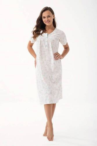 082 Camasa de noapte Luna - menta