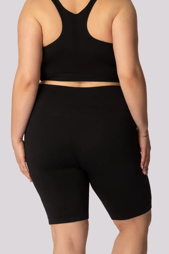 Pantaloni scurti motociclisti de dama Base Mona negru