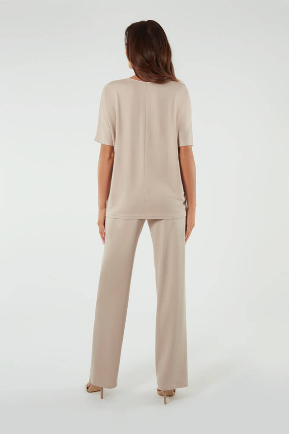 Soler Bluză cu mânecă scurtă Italian Fashion - bej 