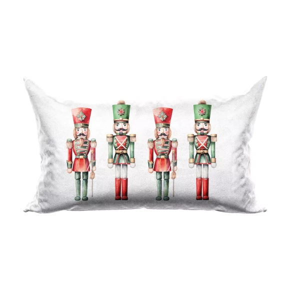 PBN279 Nutcrackers Christmas Marquisette Fata de perna