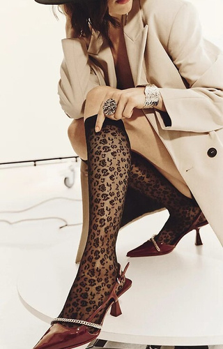 575 Esma Șosete până la genunchi 20 den Gabriella negru