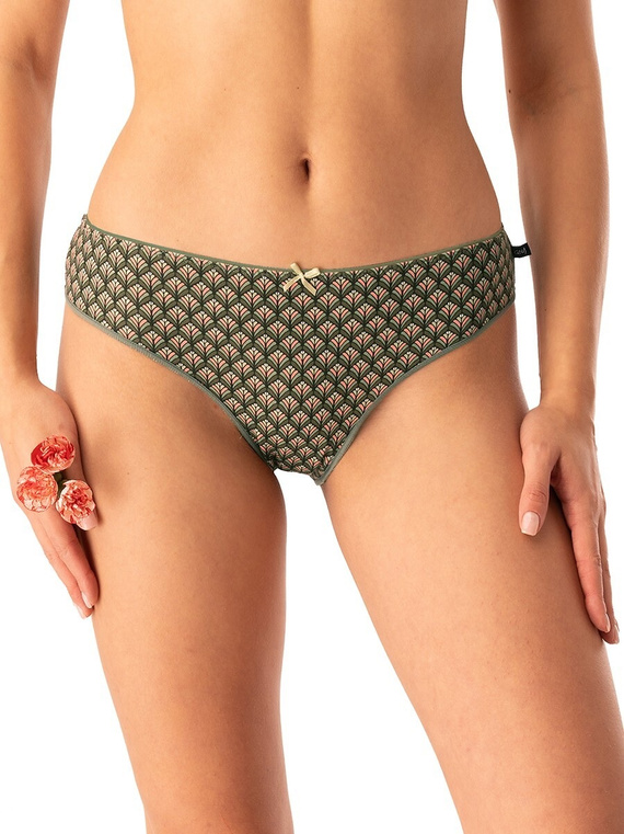 Slip de damă LPR 737 Key green – bumbac, pachet de 2 într-o cutie, confortabil și clasic