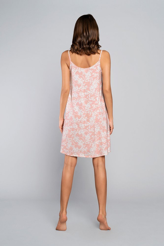 Breeze Nightdress, curea îngustă Italian Fashion - somon 