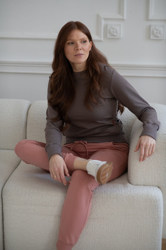 Pantaloni de trening de maternitate Milk&Love pe bază de plante