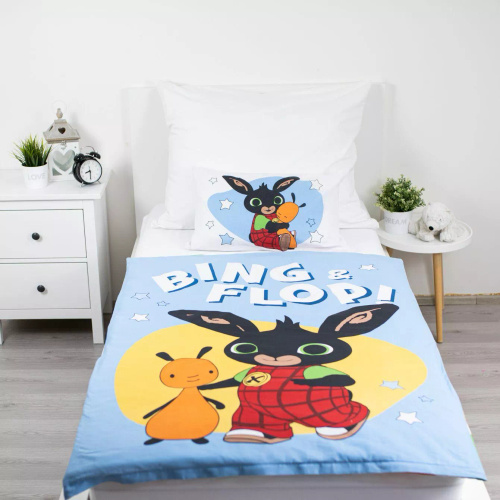Lenjerie pătuț 100x135 Jerry Fabrics bumbac cu fermoar