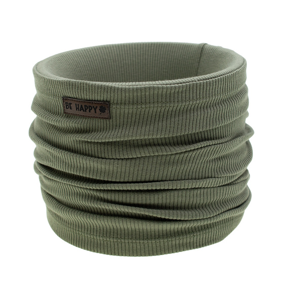 218269 Ursul Yoghin Nicol Komin - eșarfă pentru copii din bumbac kaki