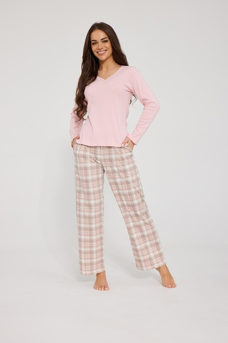 Cornette Colette 659/503 Pijamale damă din modal și bumbac 3/4 cu flori