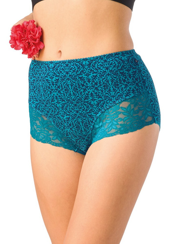 Chiloti damă Key LPF 501 B26 Maxi Bikini bumbac dantelă 2-pack