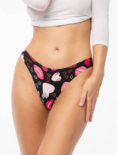 Tanga dama Kiss Me Simple Julimex - negru