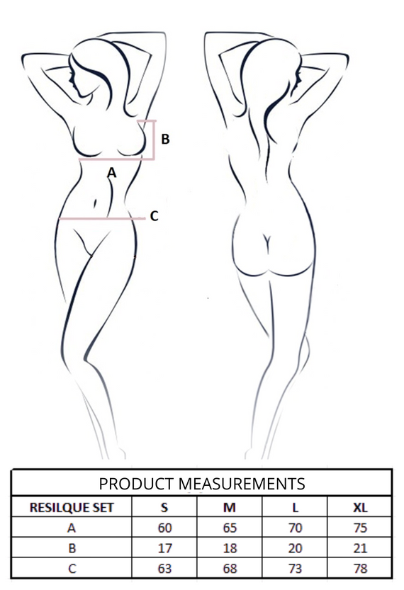 Set Resilque White Passion alb – un set elegant de lenjerie intimă pentru femei