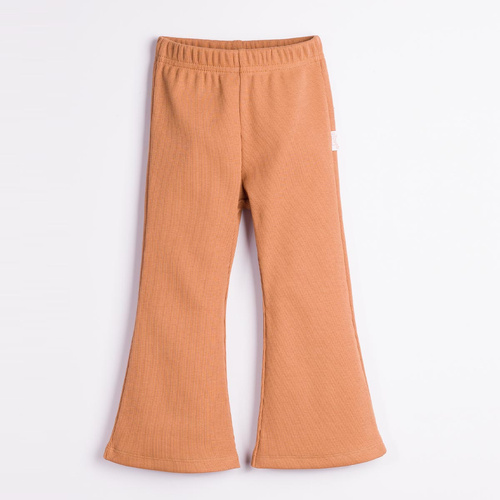 Nicol Tosia 225213 Pantaloni evazați pentru fete, cu dungi, maro, bumbac