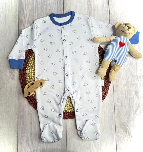 Salopă pentru bebeluși Mamatti PA15640 cocoșată – bumbac, confortabilă