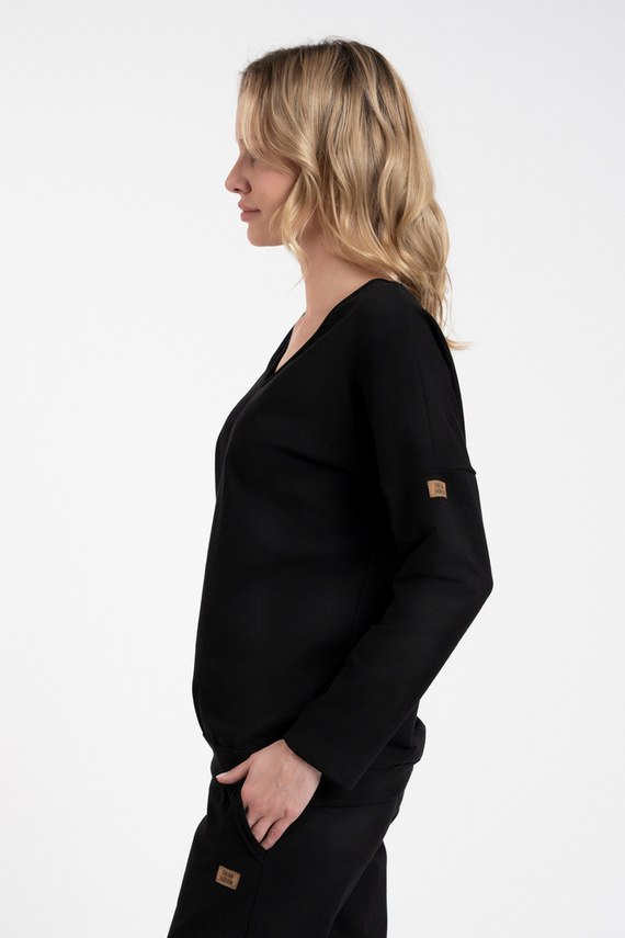 Karina Hanorac de damă Fashion - negru