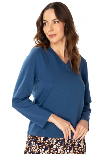 86673 Bluză pijama blugi Lucy Seagull