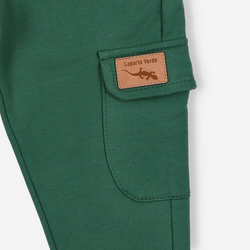 KAR-0042/ZIE Pantaloni de trening cargo pentru baieti Lagarto Verde verde