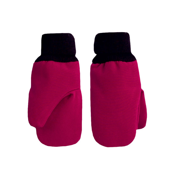 229071 Mănuși copii Nicol Softshell impermeabile cu polar - bordo