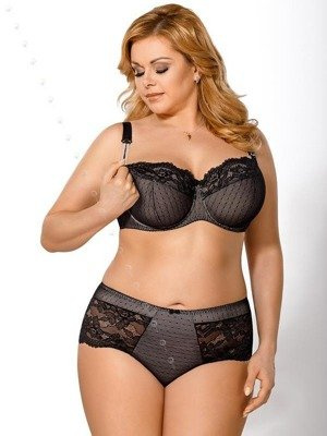 MK09 Liv K Sutien de alăptare moale Gorsenia - negru