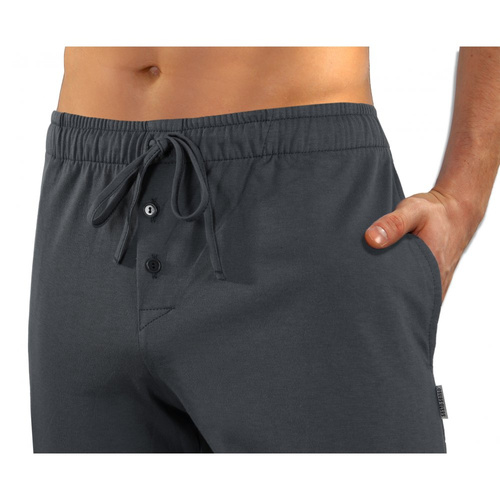 Pantaloni scurti de pijama Milo 2 Sesto Senso, netezi, grafit
