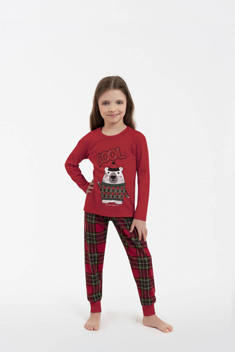 Pijama pentru copii Tess Italian Fashion - roșu/print